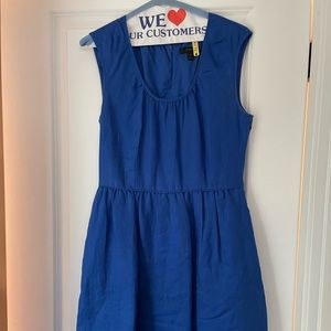 Blue JCrew Sleeveless Dress